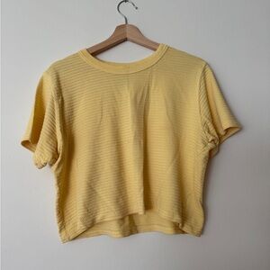Big Bud Press Butter Yellow Cropped Tee